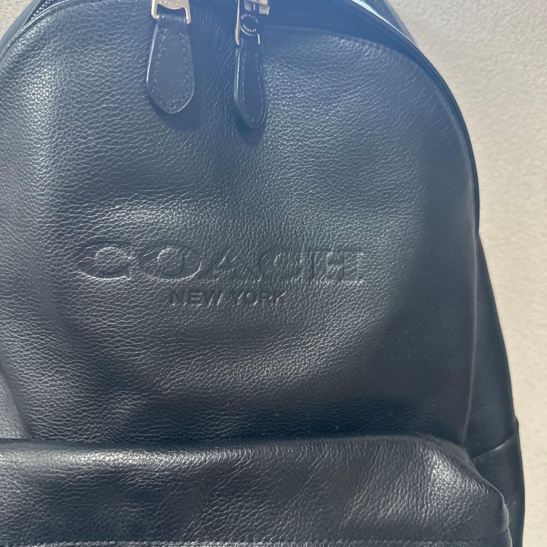 COACH レザー バックパック ブラック