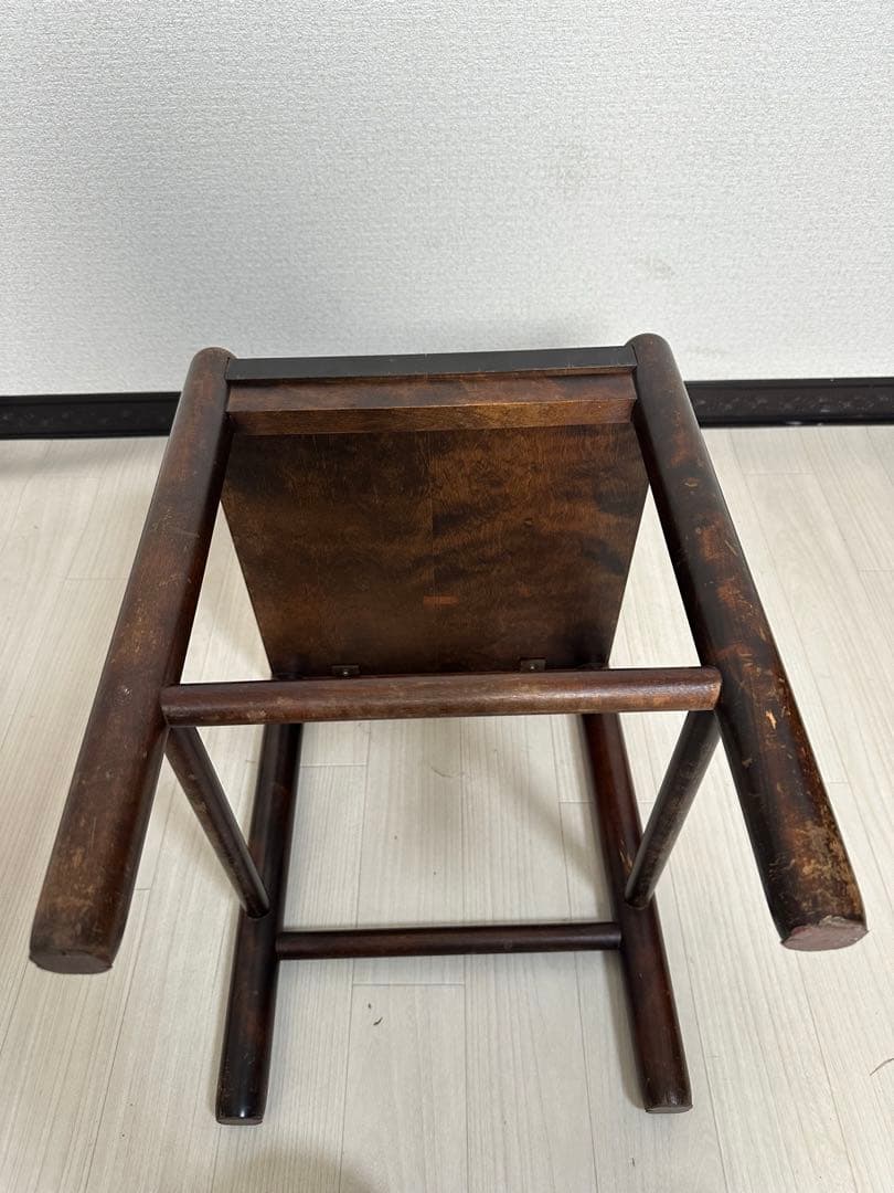 北海道民芸家具 スツール 椅子 サイドテーブル アンティーク調 レトロ ※i1※