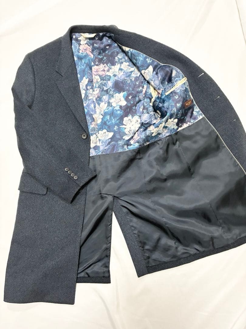極美品 ポールスミスコレクション カシミヤ100% チェスターコート L