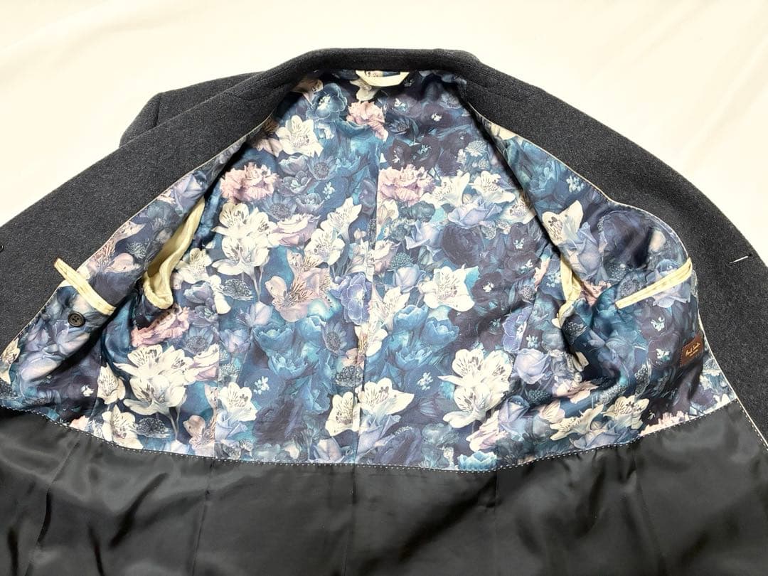 極美品 ポールスミスコレクション カシミヤ100% チェスターコート L