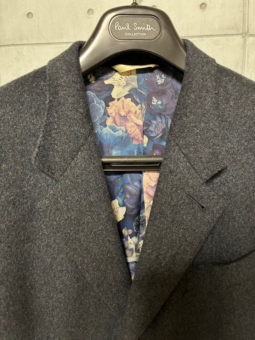 極美品 ポールスミスコレクション カシミヤ100% チェスターコート L