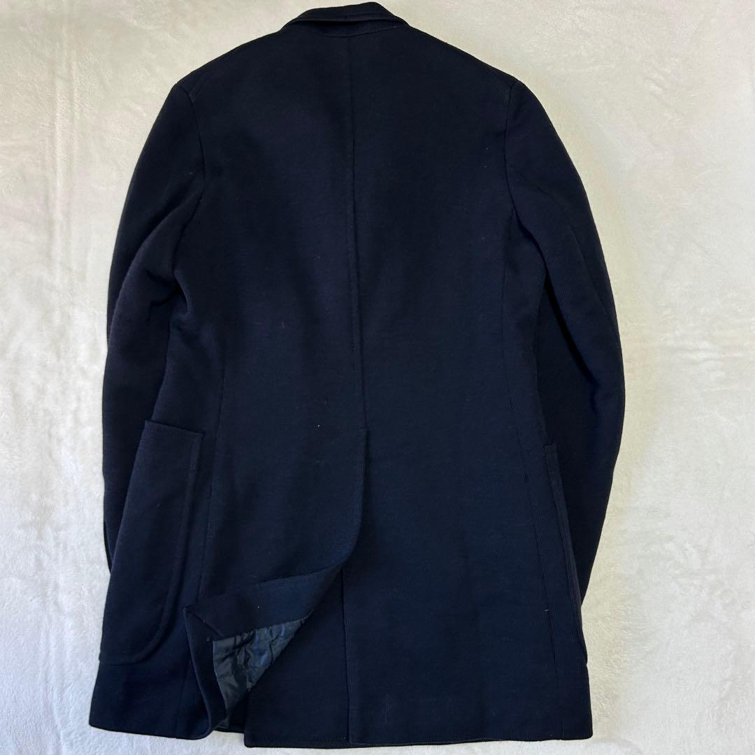 美品マージャーズ ミラノリブニット ウール ジャージーダブルチェスターコート48