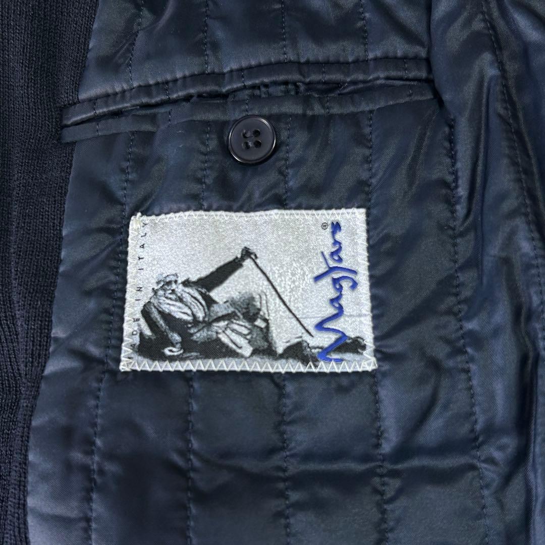 美品マージャーズ ミラノリブニット ウール ジャージーダブルチェスターコート48