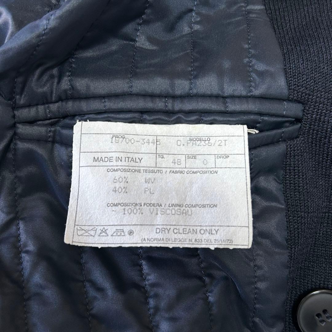 美品マージャーズ ミラノリブニット ウール ジャージーダブルチェスターコート48