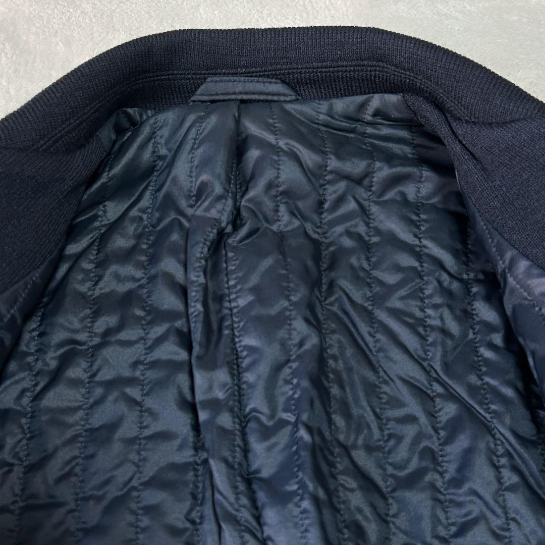 美品マージャーズ ミラノリブニット ウール ジャージーダブルチェスターコート48