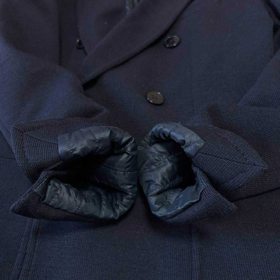 美品マージャーズ ミラノリブニット ウール ジャージーダブルチェスターコート48