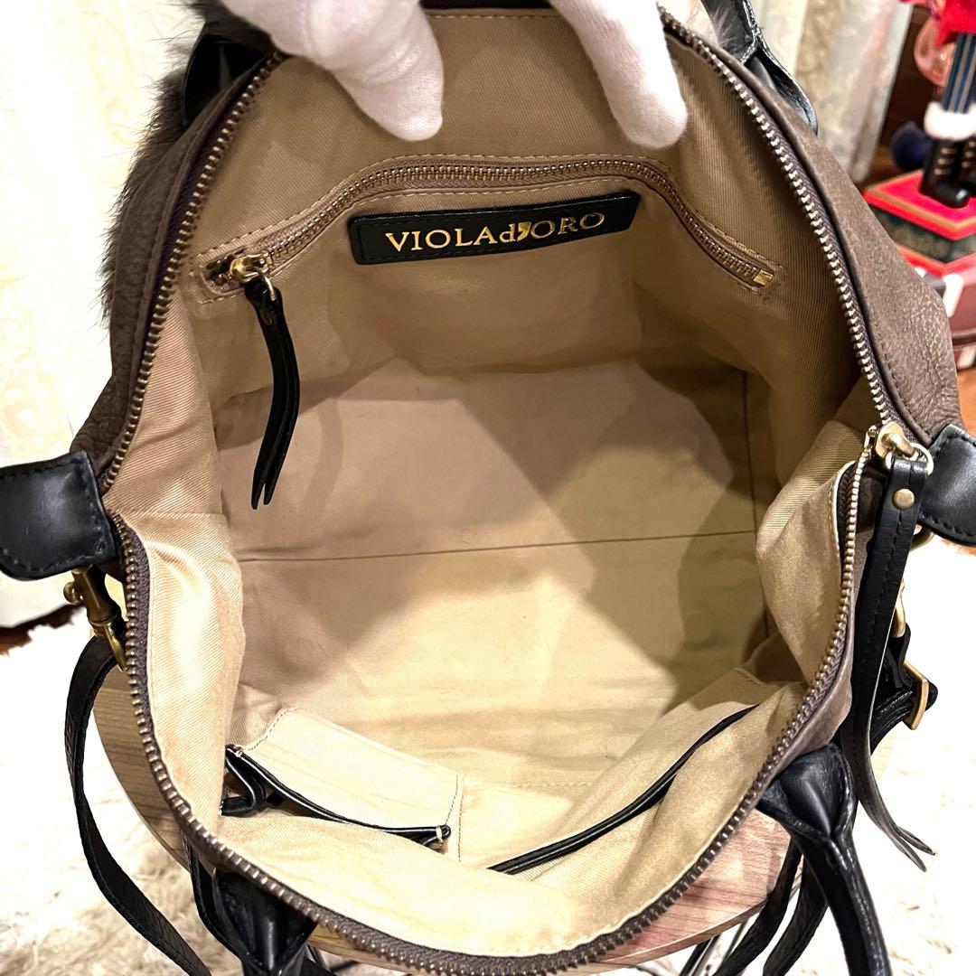 ✨希少✨2WAY✨VIOLAd'ORO ヴィオラドーロ ショルダーバッグ レザー