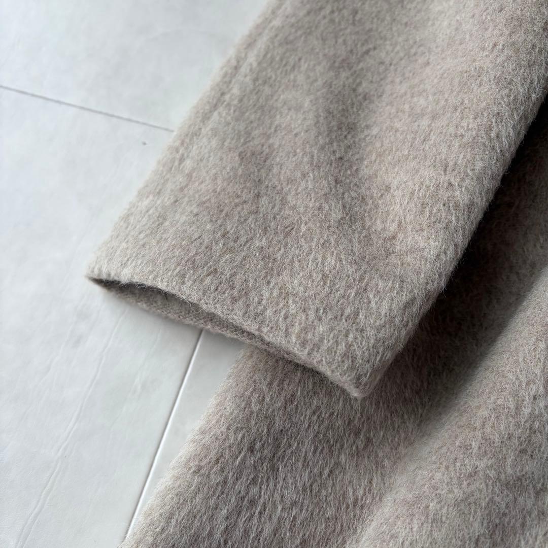 FLORENT フローレント アルパカベルテッドロングコート ベージュ F