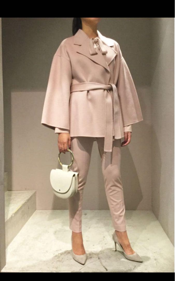 Theory カシミヤコート ピンク