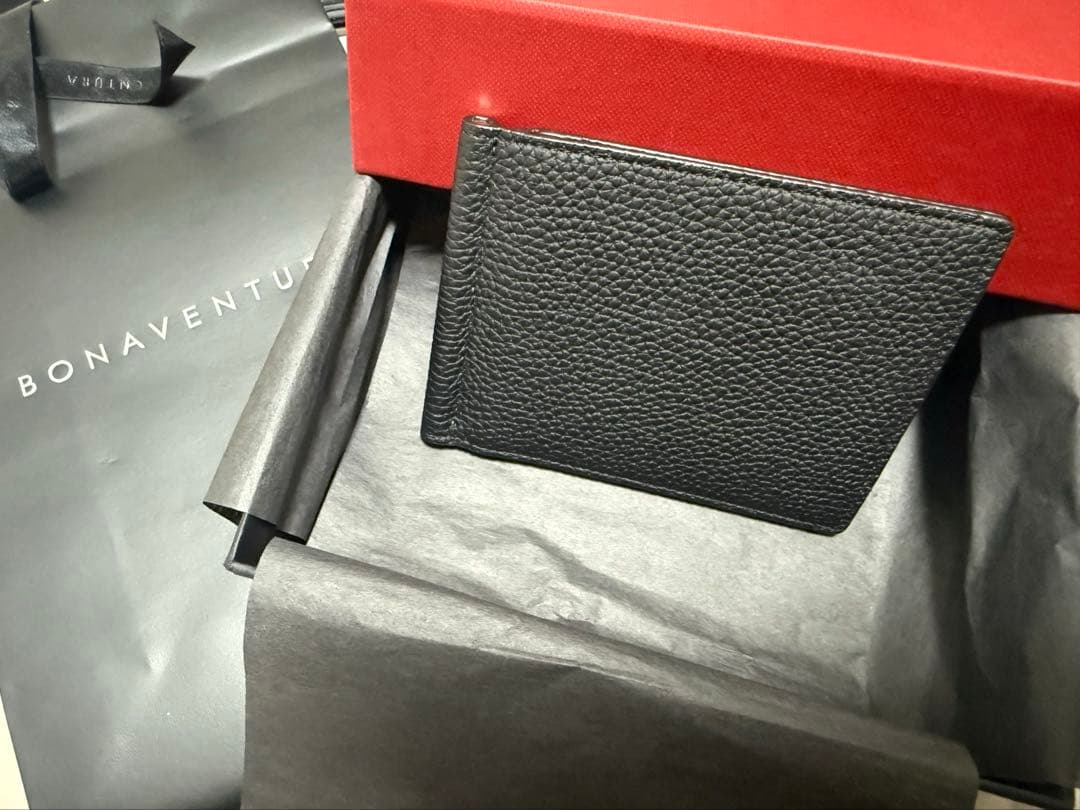 専用　正規品　ボナベンチュラ　マネークリップ　美品　ブラック