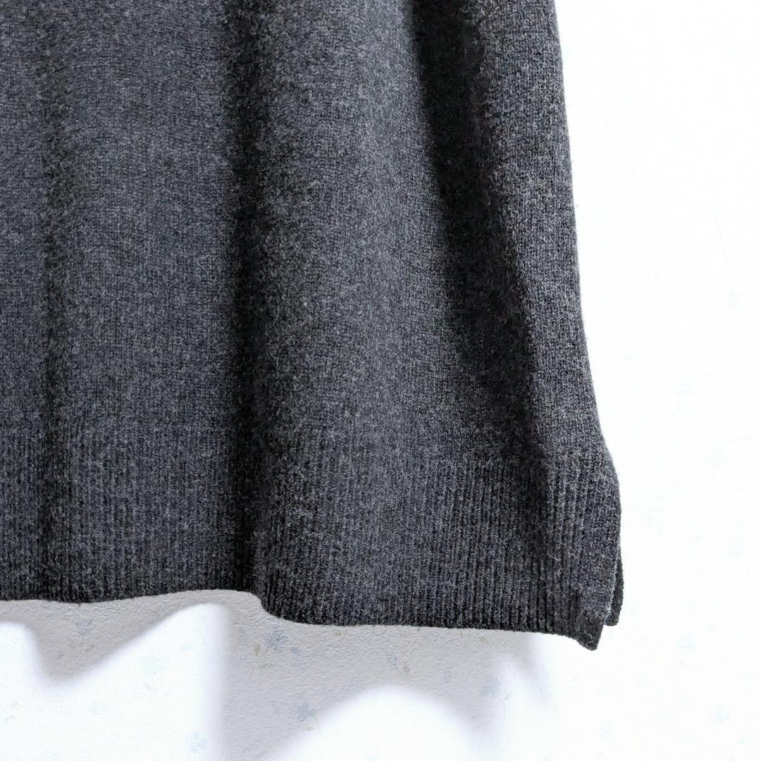 良品 かぐれ クルーネックニットワンピース ハミルトンウール ゆったり 0サイズ