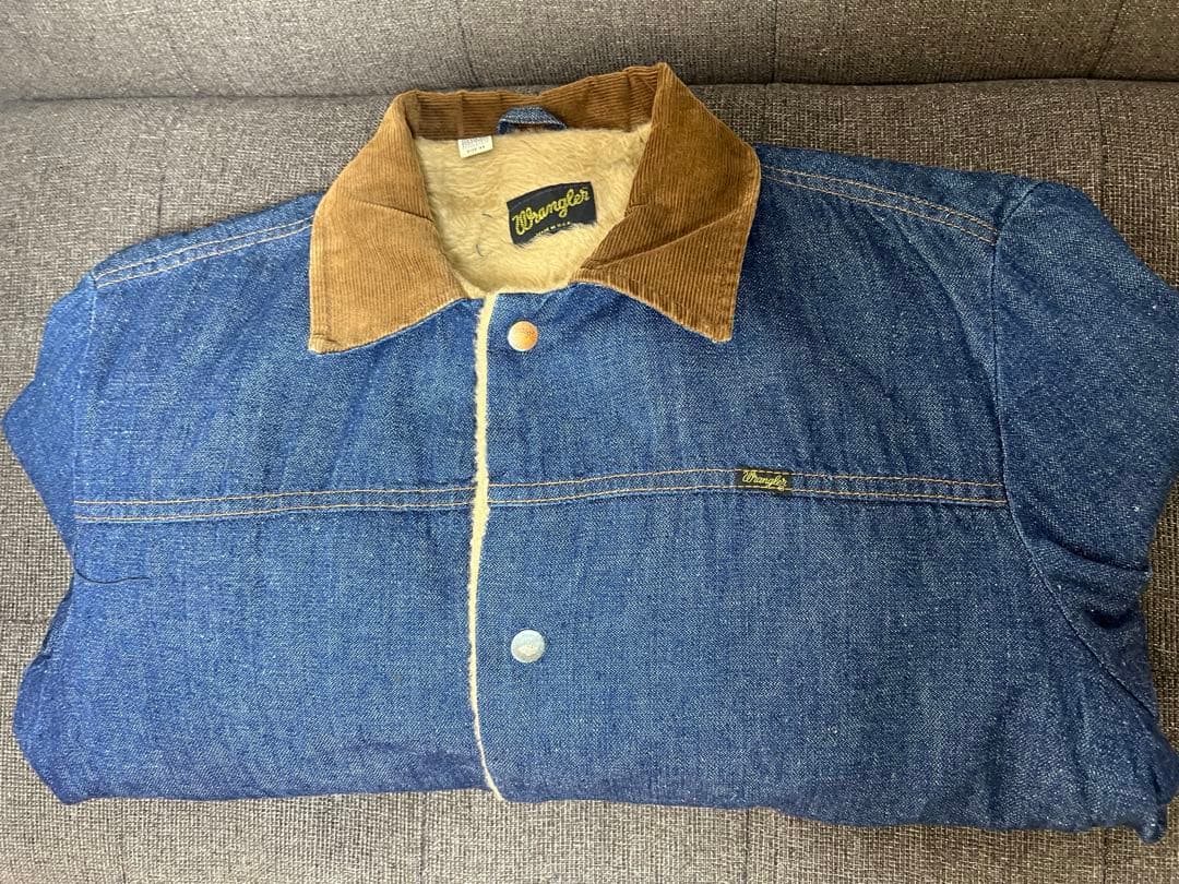 ジャケット・アウター 1970'SWrangler227MJLDenimBoaJacketSize44