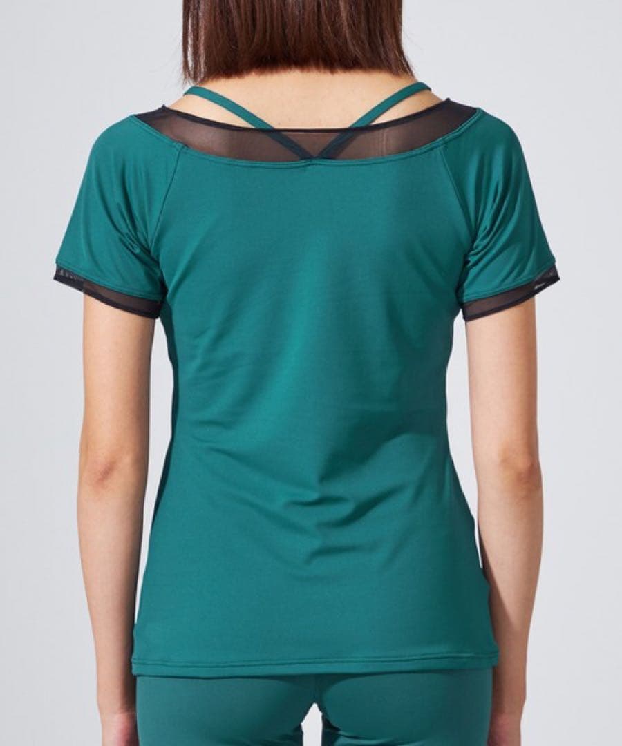 チャコット ホットヨガメッシュコンビトップ