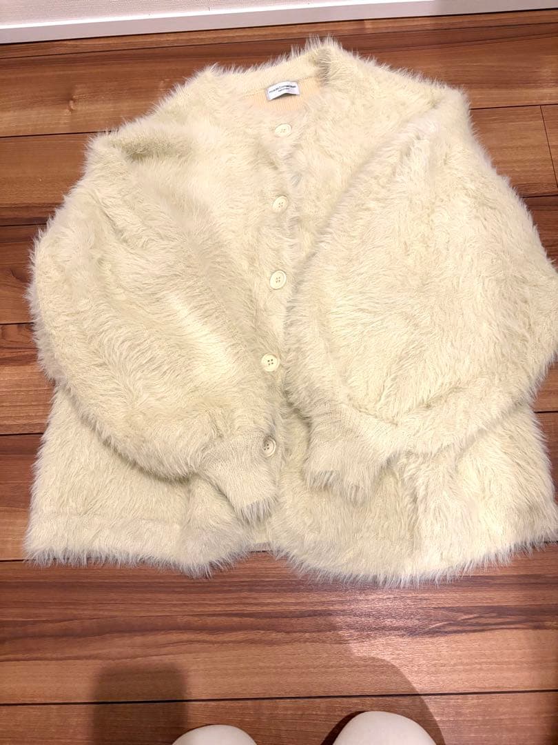 room306contemporaryシャギーニットカーディガン