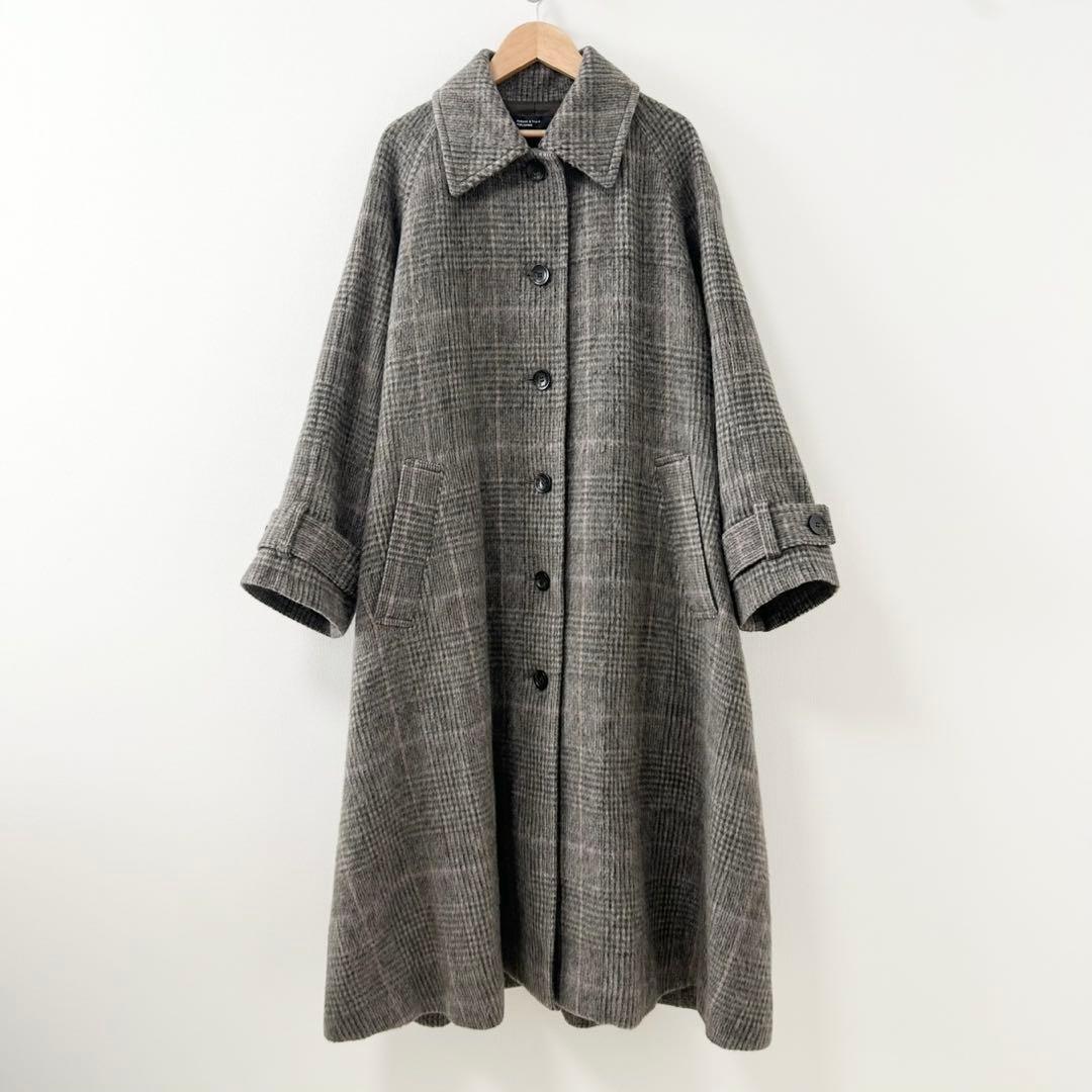 北欧、暮らしの道具店　かろやかに揺れるウールロングコート　Mサイズ