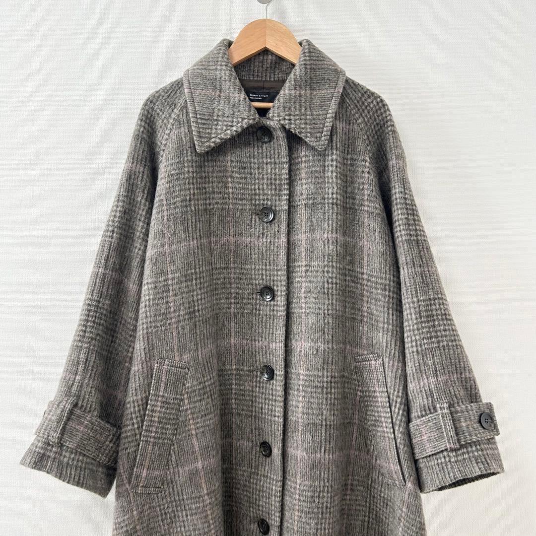 北欧、暮らしの道具店　かろやかに揺れるウールロングコート　Mサイズ