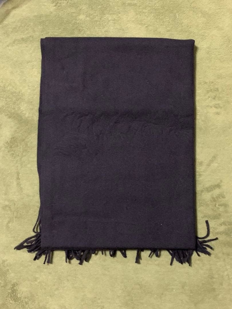 N*☆様 未使用ジョンストンズ大判マフラースカーフ　ブラック