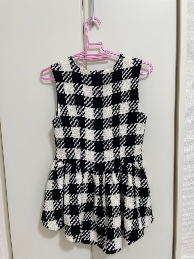 sheller チェック　ツイード　トップス