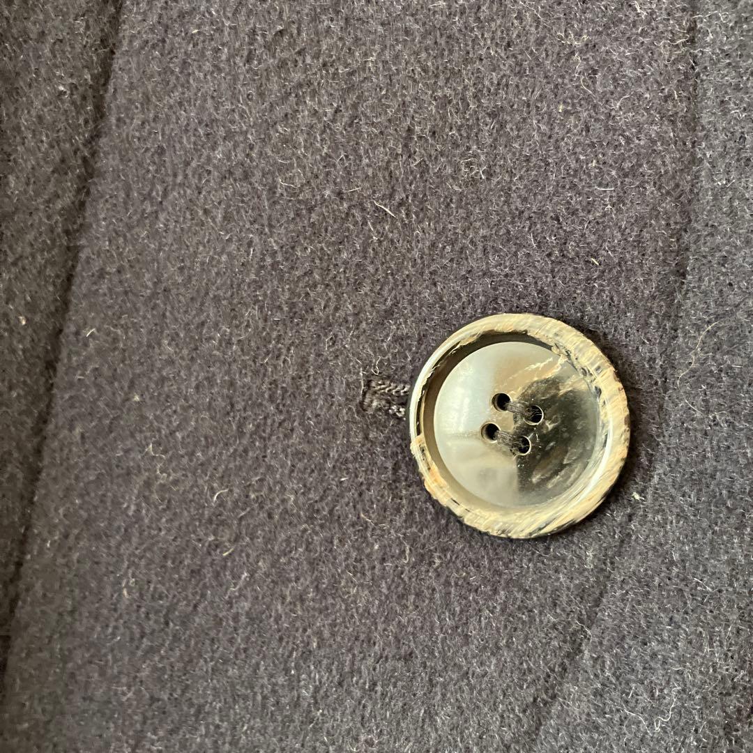 ENFOLD ウールリバー スタンドショートコート ネイビー　M 38