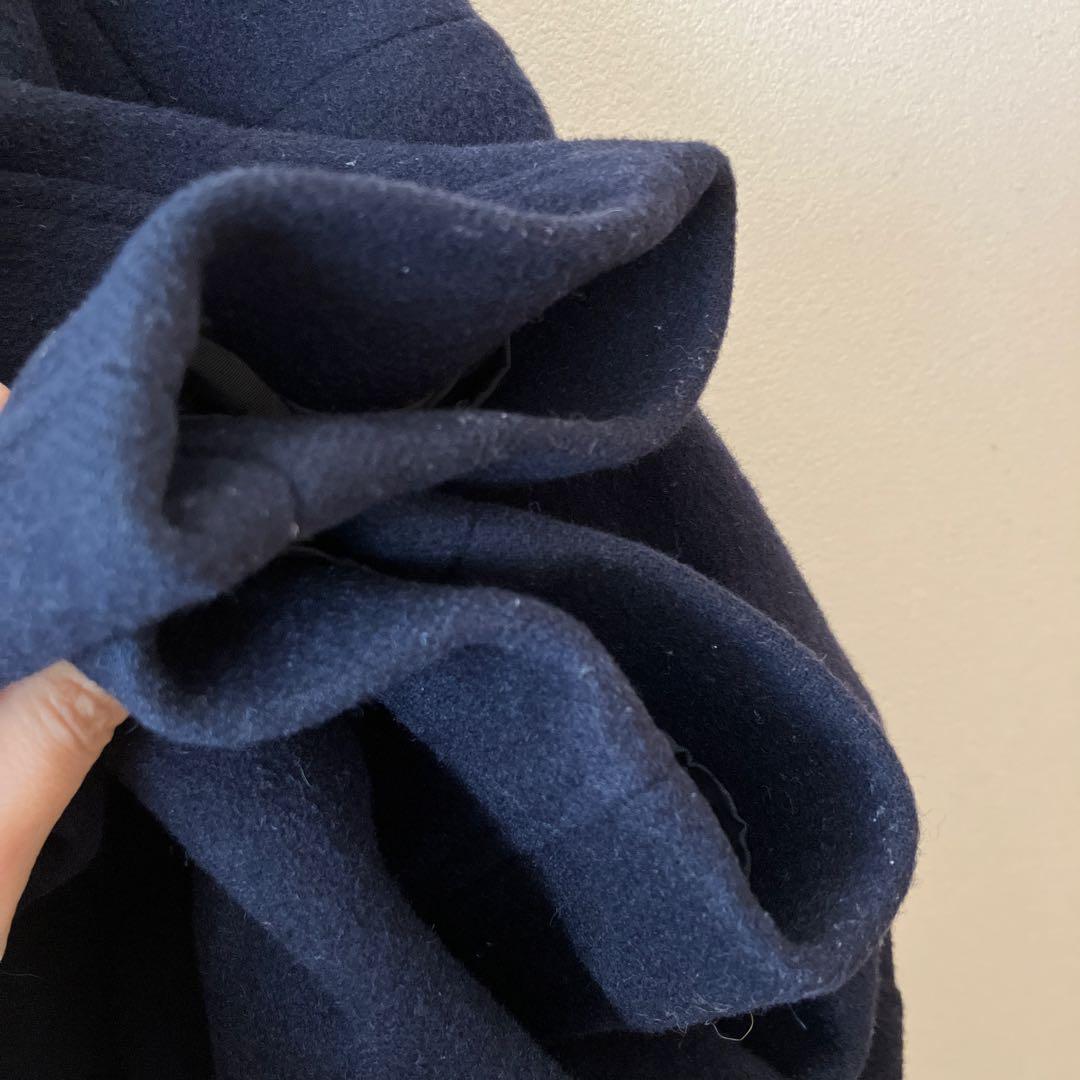 ENFOLD ウールリバー スタンドショートコート ネイビー　M 38