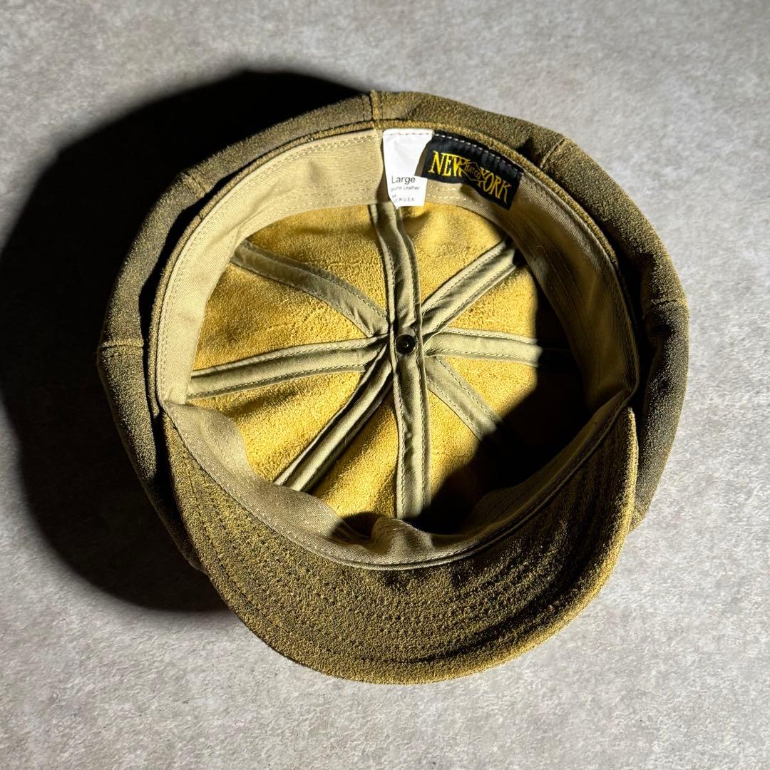 USA newyork hat co. suède Newsboy cap