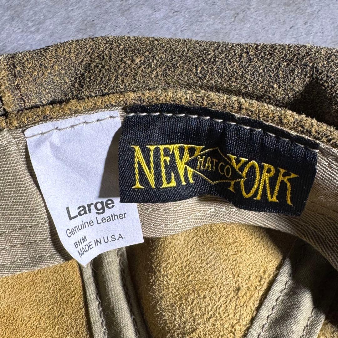 USA newyork hat co. suède Newsboy cap