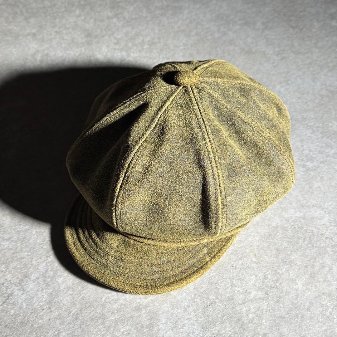 USA newyork hat co. suède Newsboy cap