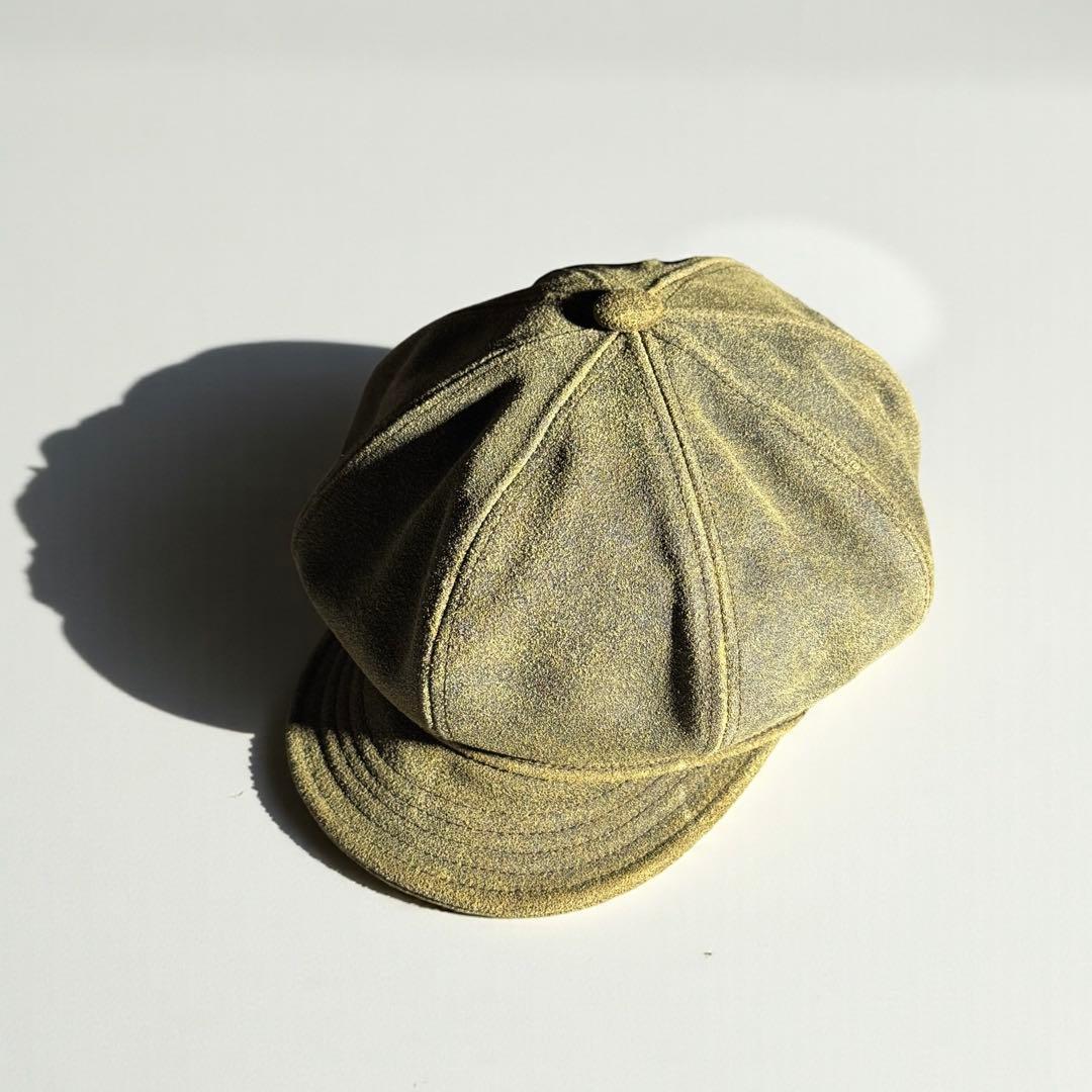 USA newyork hat co. suède Newsboy cap