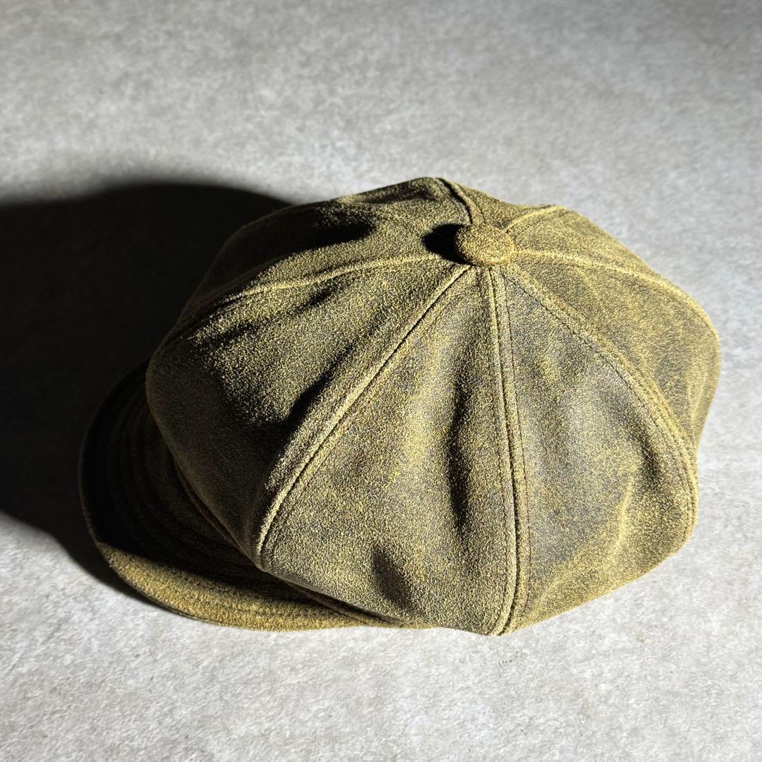 USA newyork hat co. suède Newsboy cap
