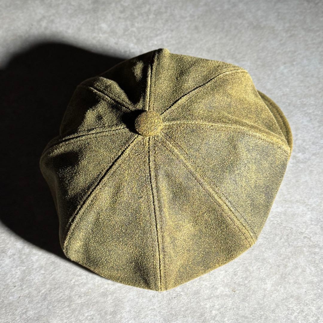 USA newyork hat co. suède Newsboy cap