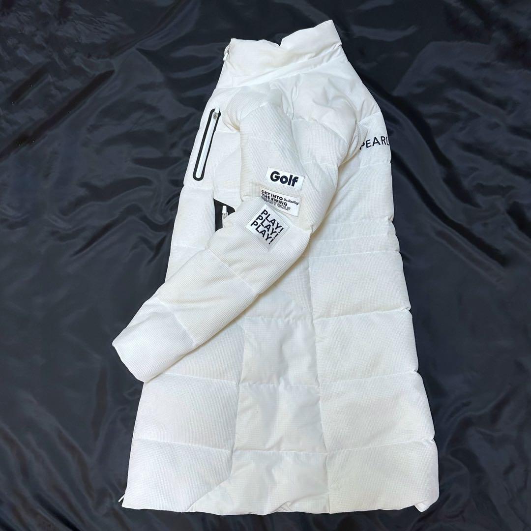 パーリーゲイツ ポリコット ワッフル×ドットエアー ダウンコート