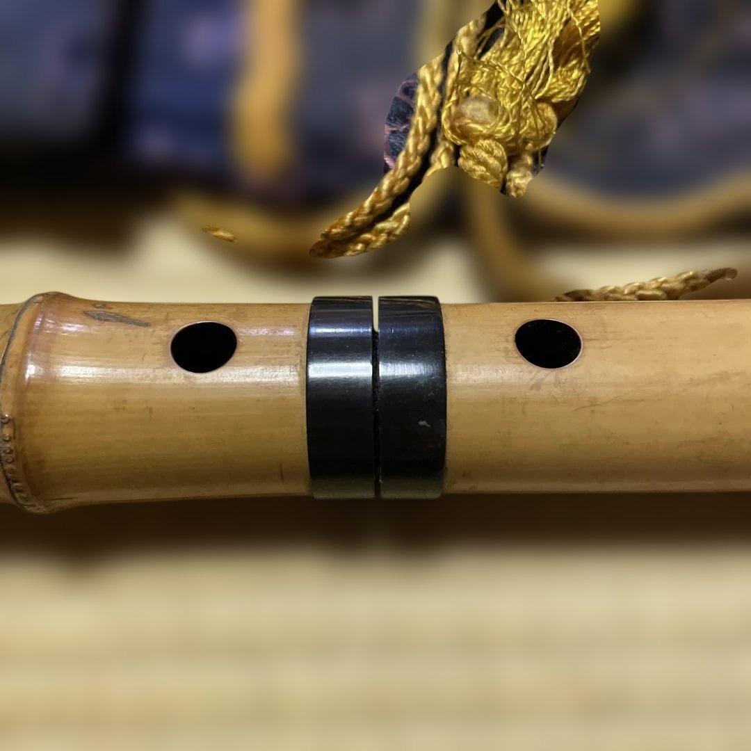 尺八 竹製 専用ケース付き　巨川