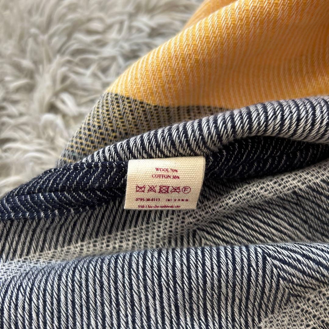 【美品】tamaki niime wool fuwa-T SHORT イエロー