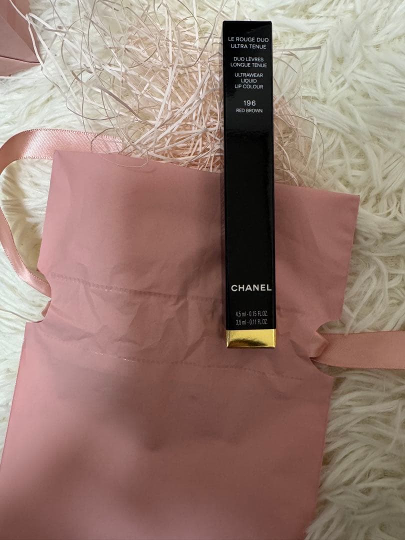 シャネル　ル　ルージュ デュオ ウルトラ トゥニュ 196 レッドブラウン