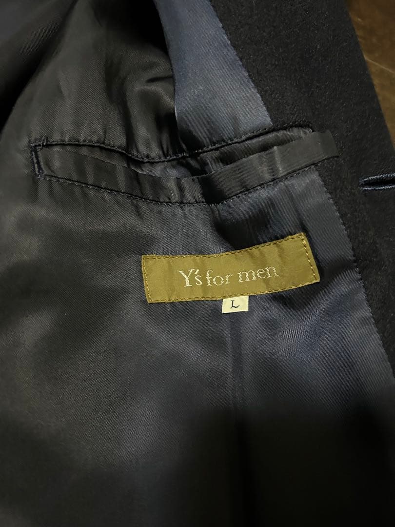 Y's for men チェスターコート ネイビー Lサイズ ヨウジヤマモト