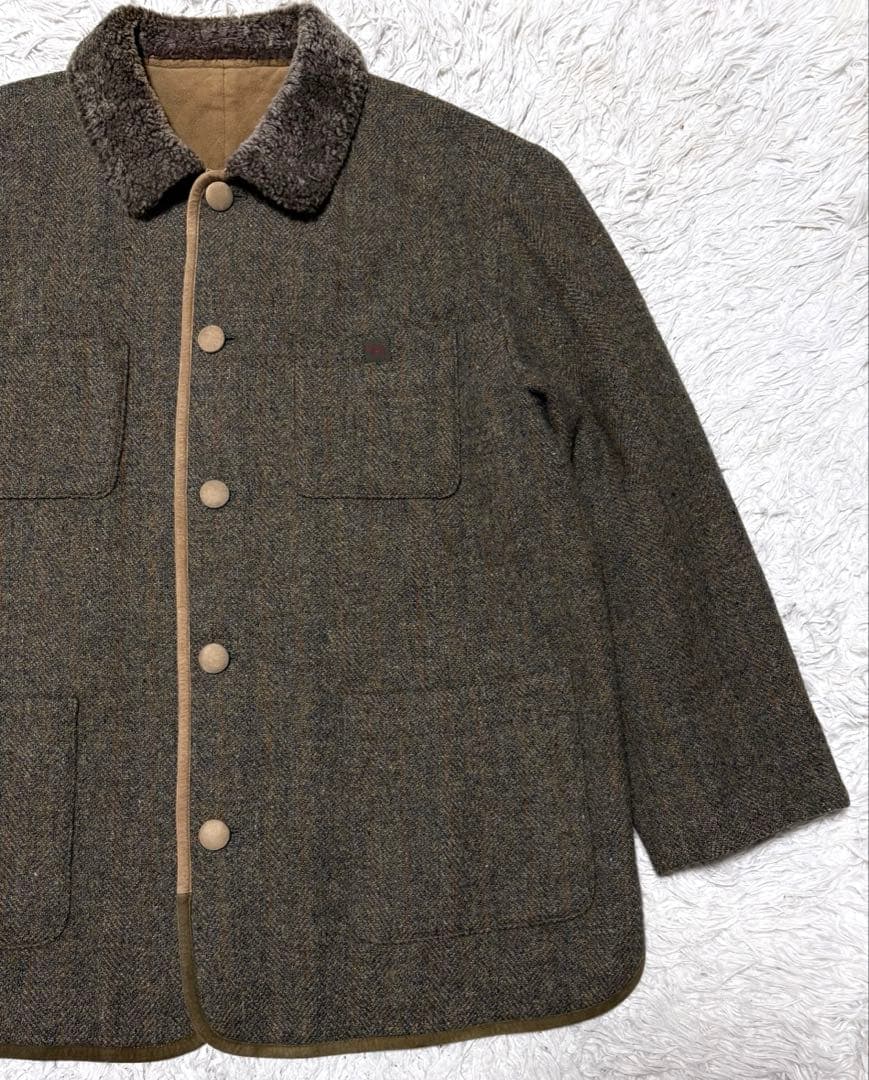 正規品✨羊革ムートンジャケット　PAPAS 　カバーオール