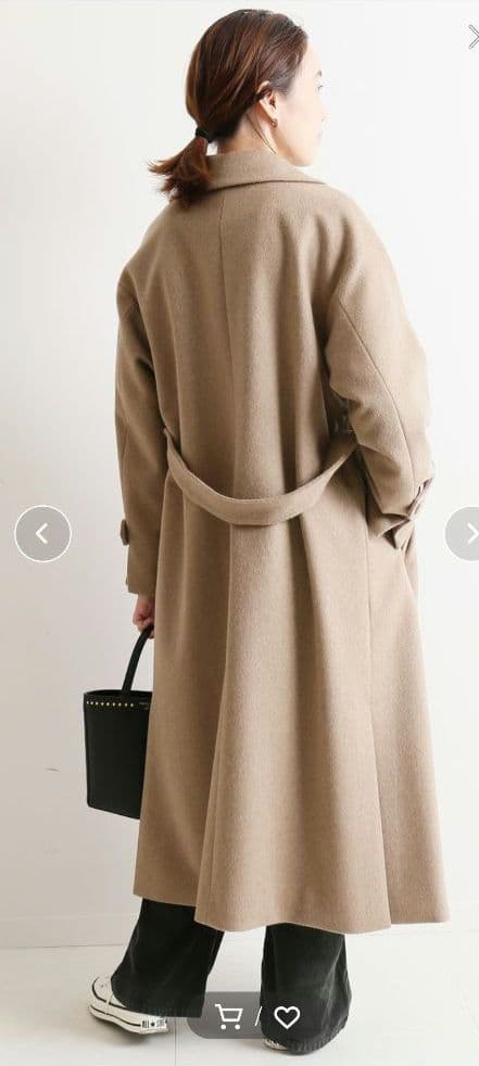 【新品タグ付き】SLOBE IENA  ショールカラー コート SUPER100