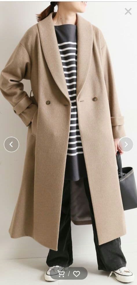 【新品タグ付き】SLOBE IENA  ショールカラー コート SUPER100