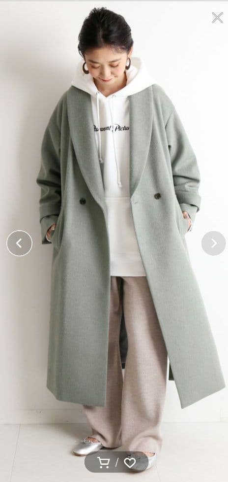 【新品タグ付き】SLOBE IENA  ショールカラー コート SUPER100