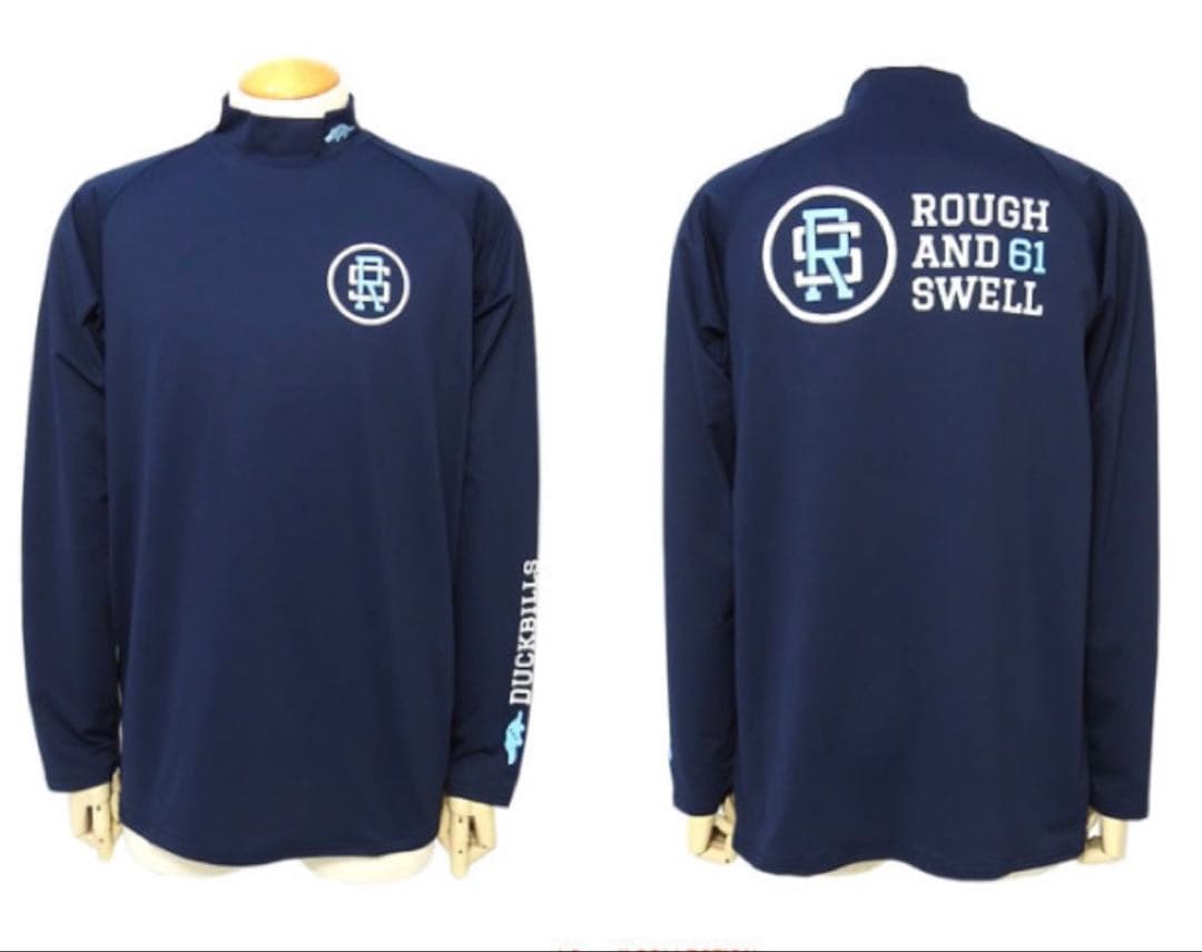 ラフ＆スウェル　長袖　モックネック　ネイビー　Ｍサイズ　新品未使用