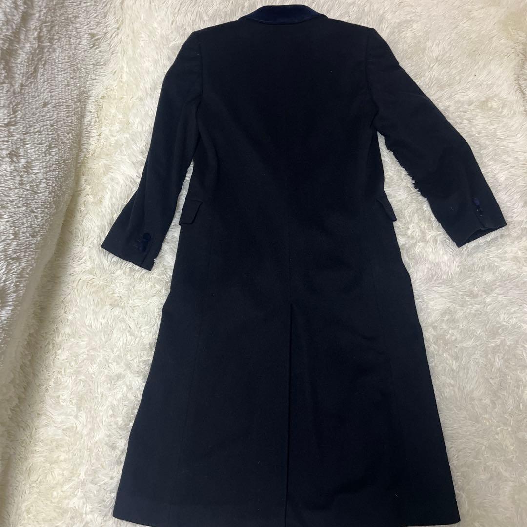 極上✨カシミヤ100%アクアスキュータムチェスターコート 113cm 超ロング丈