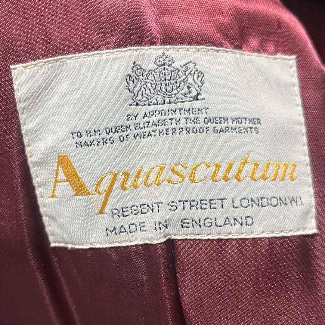 極上✨カシミヤ100%アクアスキュータムチェスターコート 113cm 超ロング丈