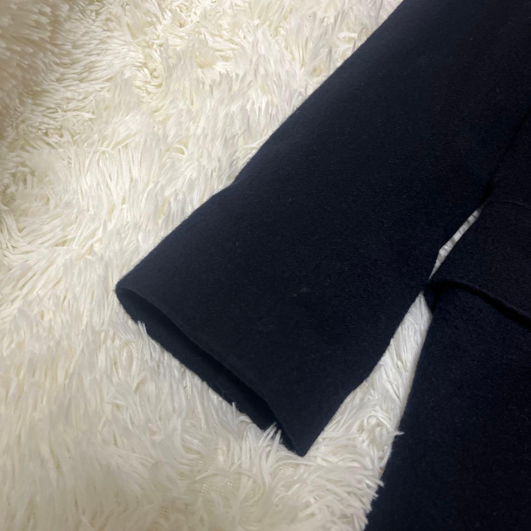 極上✨カシミヤ100%アクアスキュータムチェスターコート 113cm 超ロング丈