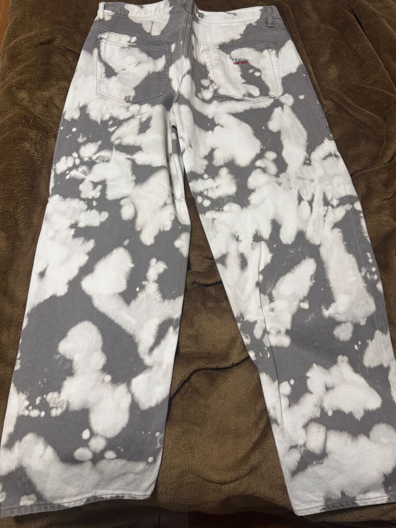 パンツ supreme baggy jean Bleached 34