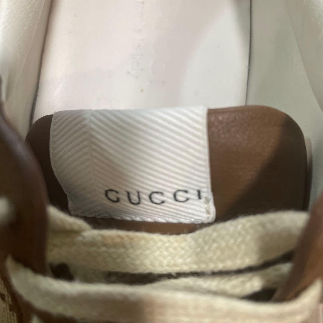 Gucci GGパターン スニーカー ブラウン/ベージュ　35