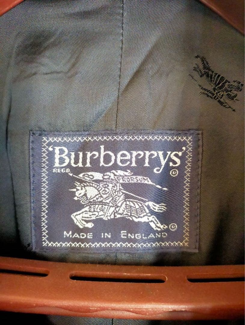 【状態良好】Burberrys イギリス製 カシミア100%　チェスターコート