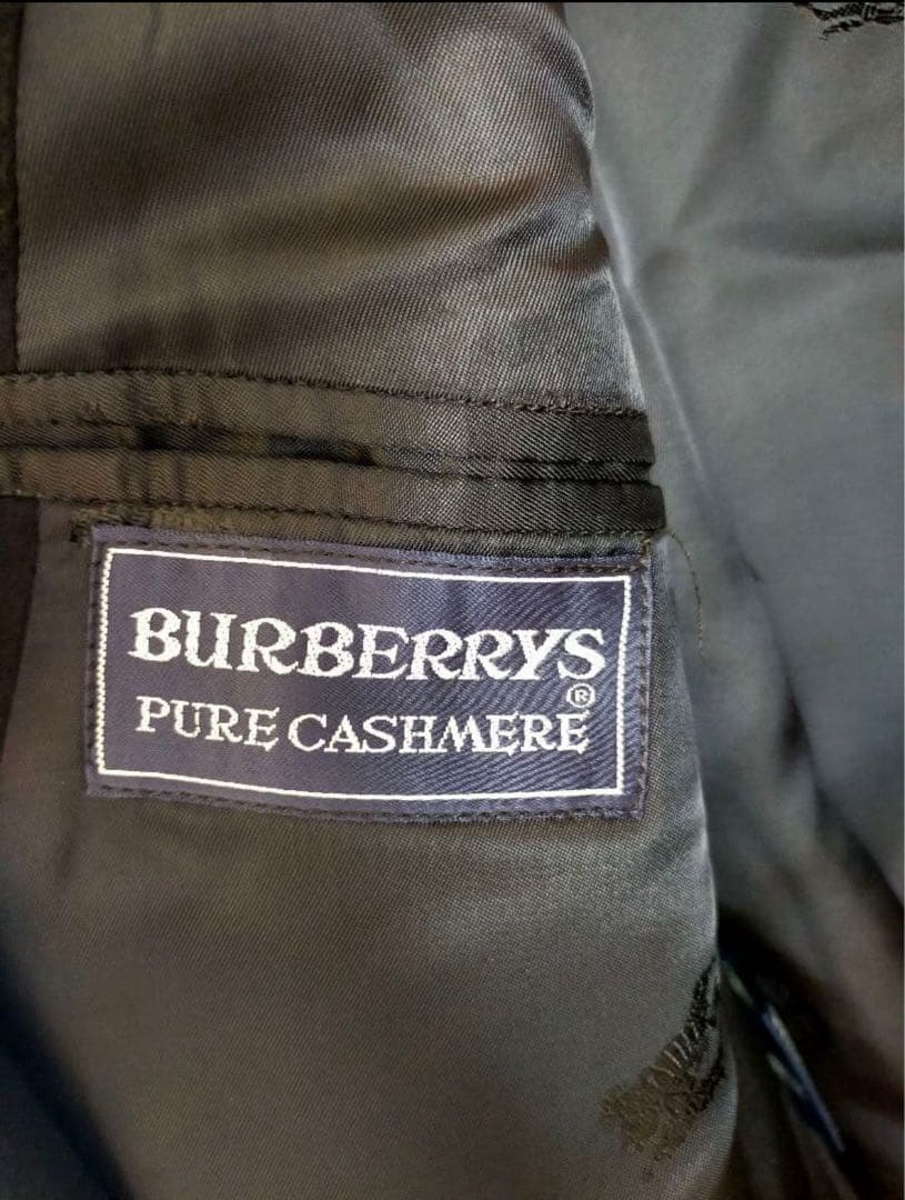 【状態良好】Burberrys イギリス製 カシミア100%　チェスターコート
