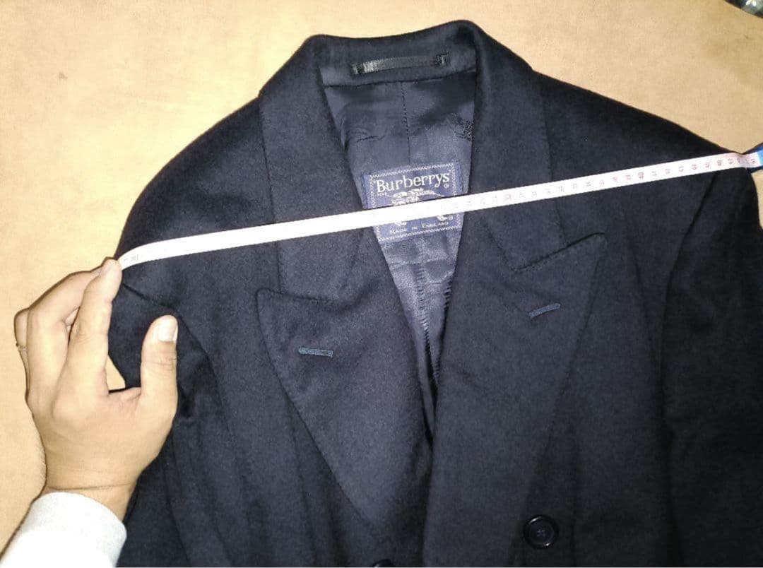 【状態良好】Burberrys イギリス製 カシミア100%　チェスターコート