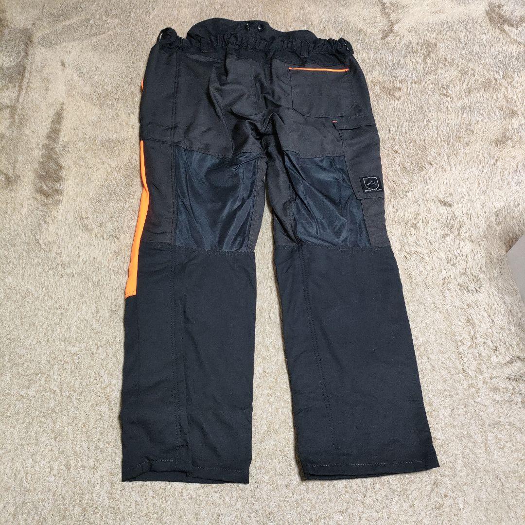 FUNCTION Universal パンツ 黒/オレンジ　伐採用チャップス