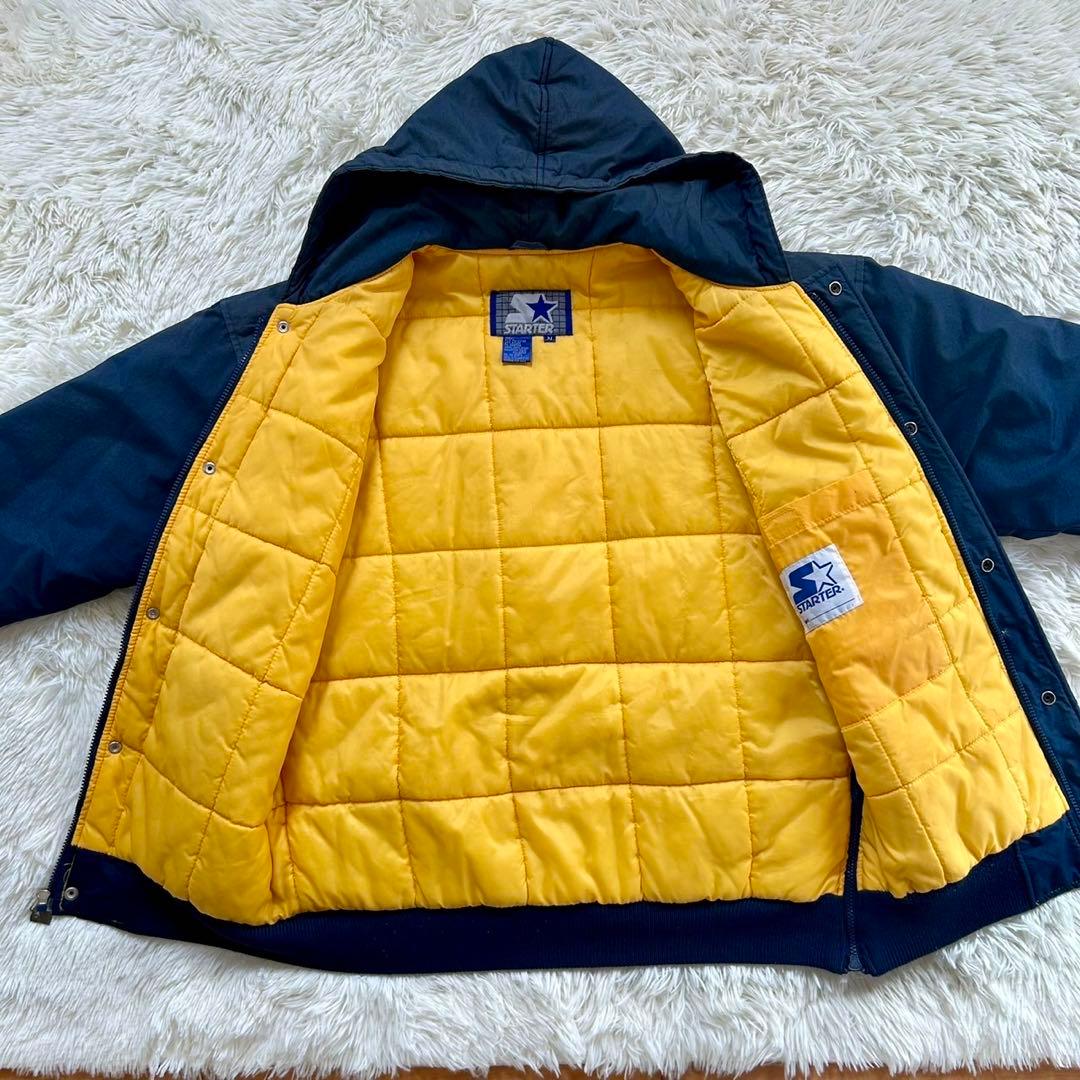 STARTER　フーディージャケット　ミシガン・ウルヴァリンズ　紺/黄　M